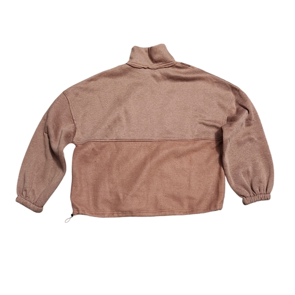 GiGio Reverse Fleece Pullover Sweater- Clay Brown - Picture 2 of 2